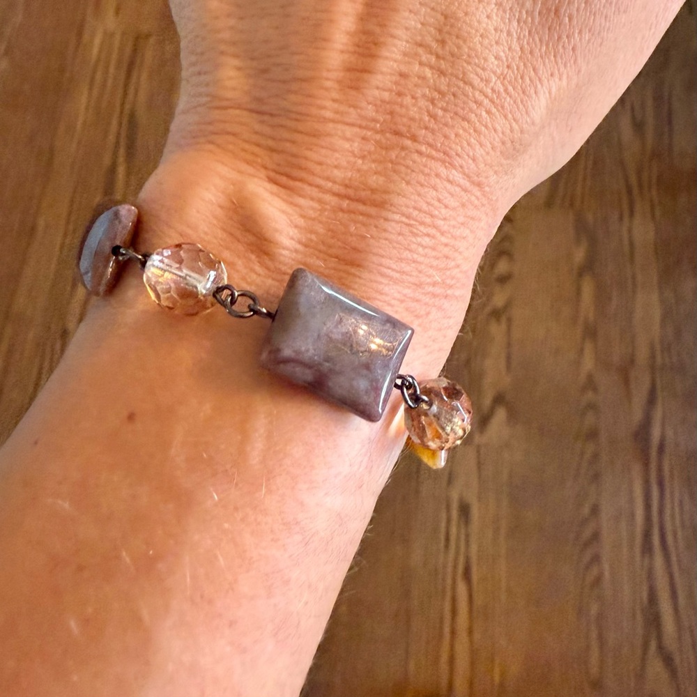 St Pete, FL artist handmade earth tone bracelet